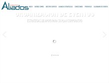 Tablet Screenshot of eventosaliados.com